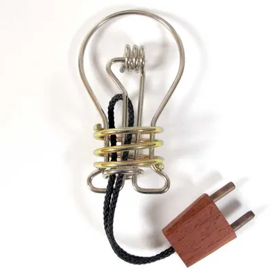 Produktbild von Recent Toys Metall Denkspiel Puzzle Light Bulb für Erwachsene