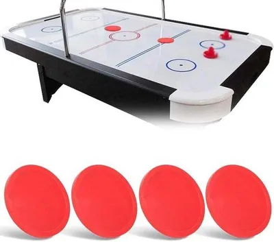 Obrázek produktu pro Plastové červené míčky na air hockey pro stolní tenisové stoly – střední – 75 mm – do herny.