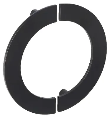 Image de Poignée pour meubles en zamac Entraxe 132mm Vernis noir mat