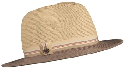 Loevenich knautschbarer Fedora Sommerhut in beige