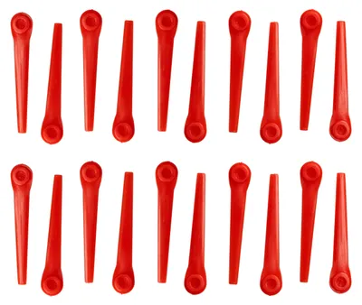 Produktbild von vhbw 20x Ersatz-Messer kompatibel mit Gardena AccuCut 2417-20, 2417, 400Li 8840, 400Li 8840-20 Rasentrimmer - Ersatzklinge Orange, Kunststoff
