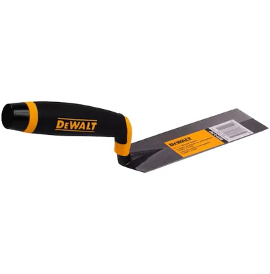 Produktbild von DeWALT Randkelle 152×51mm Mörtelkelle Kohlenstoffstahl Softgrip Fugenkelle für Fliesen- und Maurerarbeiten 3-757