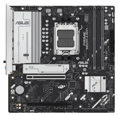 Obrázok produktu pre ASUS PRIME B850M-A WIFI, AMD, Pätica AM5, AMD Ryzen 7000 Series, AMD Ryzen 8000 Series, AMD Ryzen 9000 Series, DDR5-SDRAM, 256 GB, DIMM