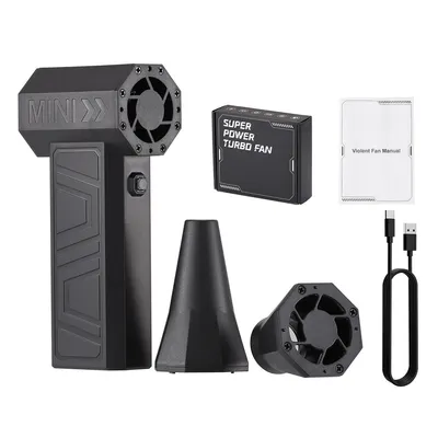 Produktbild von Mini Turbo Jet Fan 130000RPM Tragbar Air Duster Gewaltsamer Jet Fan Turbo & Akku