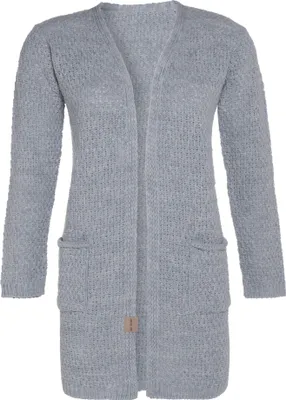 Produktbild von Knit Factory Luna Strickjacke - Grau - 36/38 - Mit Taschen