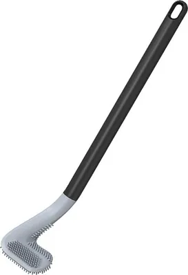 Produktbild von Golf-Toilettenbürste aus Silikon mit langem Griff, Wandreinigung, Toilettenbürste mit Halter-Set