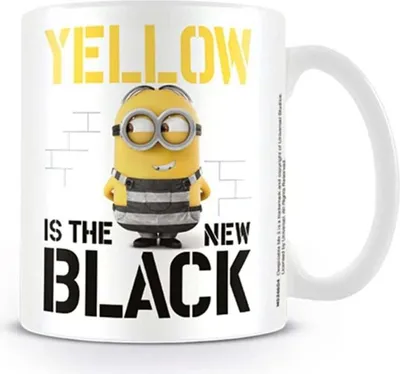 Produktbild von Minions Tasse Yellow Is The New Black weiß/gelb/schwarz Standard