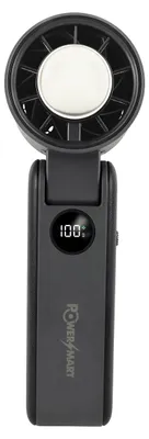 Immagine prodotto di Ventilatore portatile grigio PowerSmart, con velocità regolabile (da 1 a 100), mini ventilatore con batteria da 3000 mAh