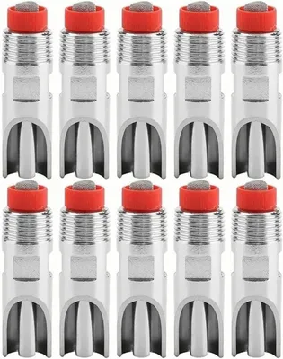Productafbeelding van Automatische Waterdrinkers - Nippel Drinkers - Dieren Voeden - Roestvrij Staal - 10 Stuks - Zilver