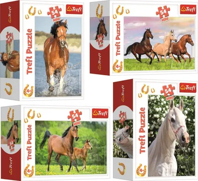 Produktbild von TREFL Display Puzzle World of Horses 54 Teile (40 Stück)