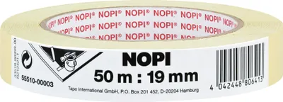Productafbeelding van NOPI 55510-00003-00, verfmaskeertape van krepppapier, 19 mm x 50 m, beige