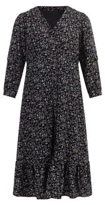Image de Robe pour femme EVER - Noir multicolore, XXL
