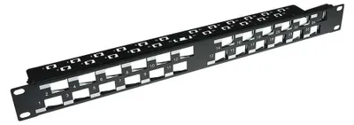 Produktbild von ACT PP1033, 1U, Schwarz, SPCC, 482,4 mm, 44,1 mm, 92,3 mm
