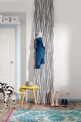 Produktbild von Komar Vlies Fototapete "Zebra", schwarz/weiß, 50 x 270 cm; V1-718