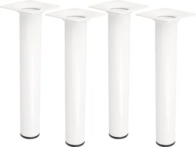 Produktbild von 4er Set Möbelstützen Weiß Möbelbeine Höhe 200mm Möbelfüße Tischbeine Couchfüße ø 30mm Schrankfüße