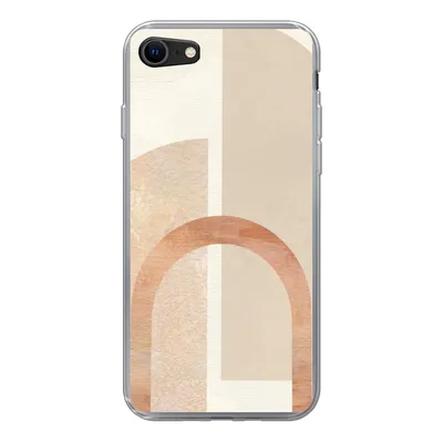 Produktbild von MuchoWow® Handyhülle Schutzhülle Hülle für iPhone SE 2022 Marmor - Muster - Rosa Silikon Softcase Handy Hülle - Schutzhülle