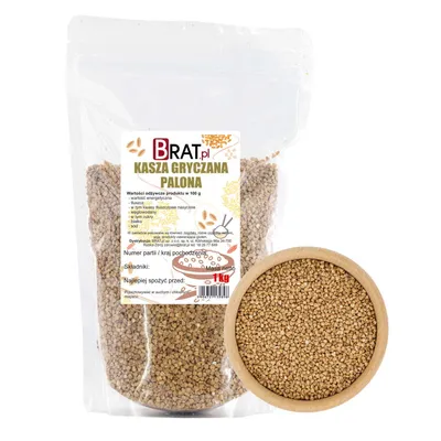 Zdjęcie produktu dla Kasza gryczana palona 1kg Brat.pl