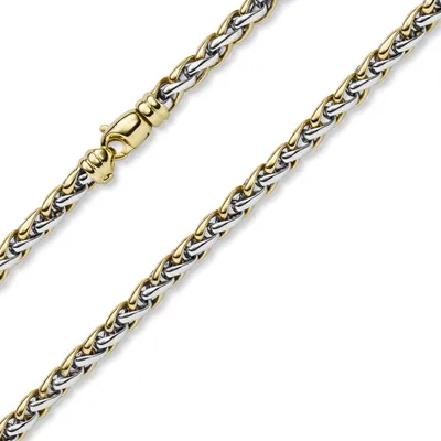 Zopfkette-aus-585-Gold-bicolor-50cm