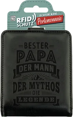 Produktbild von Echter Kerl Männer Portemonnaie Geldbörse Herren- Bester Papa