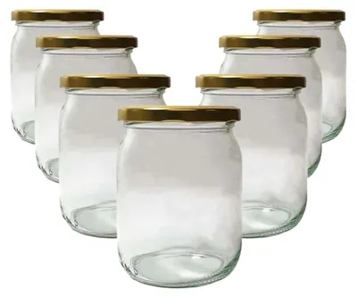 Image de Pots en verre avec bouchons à vis - Lot de 24 pots de 540 ml