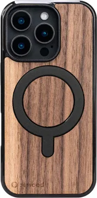 Produktbild von Holzhülle für iPhone 16 Pro, Bewood Amerikanischer Nussbaum MagSafe