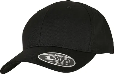 Productafbeelding van FLEXFIT 110: Zwarte snapback met gebogen vizier
