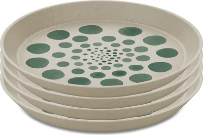 Produktbild von Teller 4er-Set MONSTERA, Ø 20,5 cm, nature desert, KOZIOL
