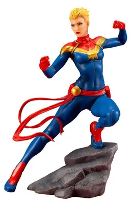 Zdjęcie produktu dla Marvel Universe: Seria Avengers - Figurka Captain Marvel, wykonana z PVC, seria ARTFX+