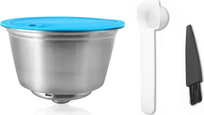 Obrázok produktu pre Plniteľné kávové kapsule Kávovar z nehrdzavejúcej ocele Pod Filtre Cup 0.35oz Kapacita pre Dolce Gusto EDG466 EDG606 EDG305 Mini Me EDG626 Kávovar