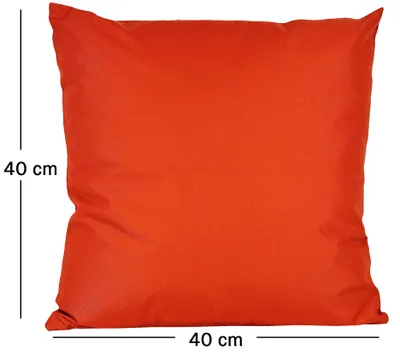 Produktbild von JACK 1x 40x40cm Outdoor Kissenhülle Bezug Lounge Garten Einfarbig, Farbe:Orange