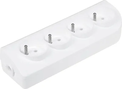 Obrázek produktu pro Prodlužovací zásuvka 4 s uzemněním bílá GN-40