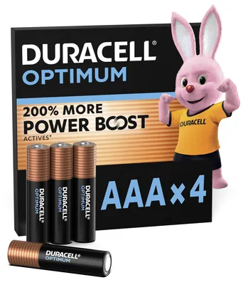 Produktbild von Duracell 5000394137516, Einwegbatterie, AAA, 4 Stück(e), Mehrfarbig, 76 mm, 128 mm