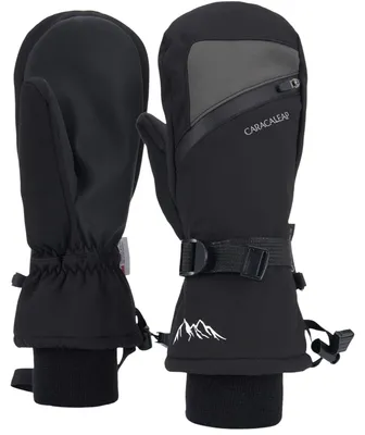 Immagine prodotto di Guanti da sci invernali impermeabili, antiscivolo, colore nero, taglia S/M