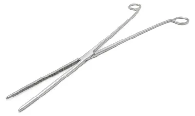 Produktbild von Edelstahl Futterzange - 40 cm - Gerade