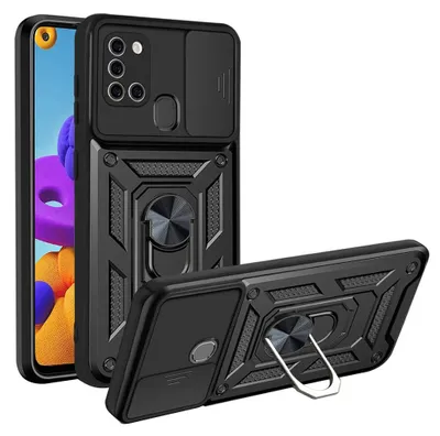 Obrázok produktu pre Techsuit CamShield Series puzdro pre Samsung Galaxy A21s – čierne