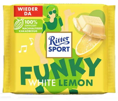 Produktbild von Ritter Sport Funky White Lemon 100g
