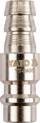Produktbild von Pneumatik-Kupplung für Schlauch 3/8 Zoll, 8 mm, Stahl, vernickelt
