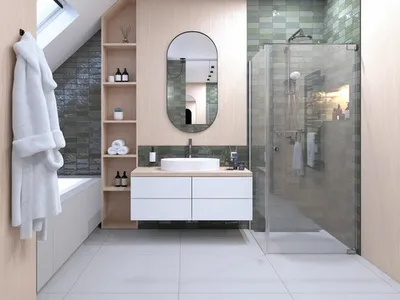 Produktbild von Jungborn Duschtür mit Seitenwand SETTE Drehtür rechts Seitenwand links 90 x 100 cm Profilfarbe chrom Klarglas mit schmut