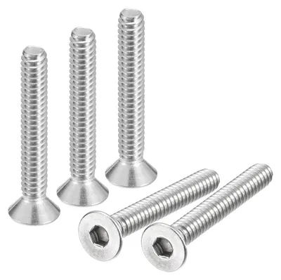 Productafbeelding van Flensschroeven 10Stk #10-24x1-1/4" met platte kop van roestvrij staal