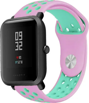 Produktbild von Strap-it Xiaomi Amazfit Bip Sportarmband (Rosa/Aqua)