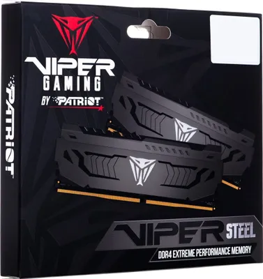 Zdjęcie produktu dla Patriot Memory Viper Steel PVS416G320C6K, 16 GB, 2 x 8 GB, DDR4, 3200 MHz, 288-pin DIMM