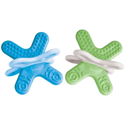 Produktbild von MAM BITE & Relax 2 BLUE Beißring, 0 - 6 Monate, BPA-frei