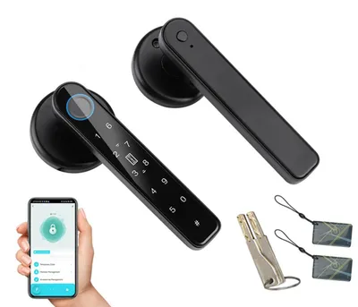 Fingerabdruck-Türschloss 5-in-1 mit Smart-App, IC-Karte, Passwort, Schlüssel