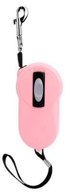 Produktbild von Einziehbare Hundeleine für kleine Hunde, 360° verwicklungsfrei, mit Einhandbremse und rutschfestem Griff (Rosa)