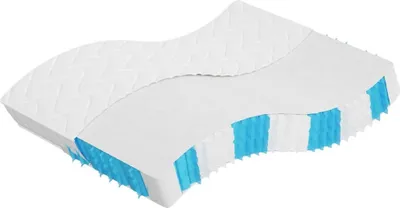 Image de Matelas à ressorts ensachés dureté moyenne 160x200 cm