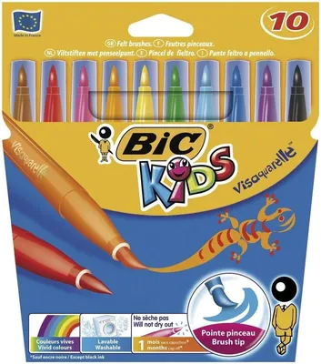 Zdjęcie produktu dla Flamastry Visaquarelle 10Kol. Bic Kids 1553