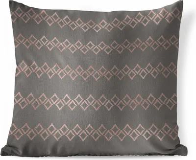 Produktbild von MuchoWow® Zierkissen Sofakissen Wohnzimmer Dekokissen 45x45 cm Rosa - Muster - Luxus - Schlafpolster - Polster für das Sofa