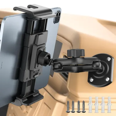 Productafbeelding van OHLPRO Tablethouder voor auto, 360° draaibaar, 18 cm uitschuifbare arm
