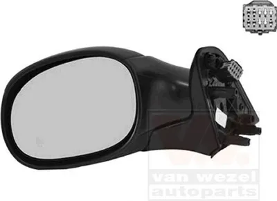 Produktbild von VAN WEZEL 0958807 Außenspiegel Seitenspiegel Links für CITROËN XSARA PICASSO (N68) Konvex Beheizt Grundiert