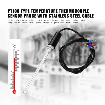 Zdjęcie produktu dla Czujnik temperatury, czujnik temperatury termopary, sonda czujnika temperatury, sonda czujnika PT100, sonda czujnika temperatury termopary